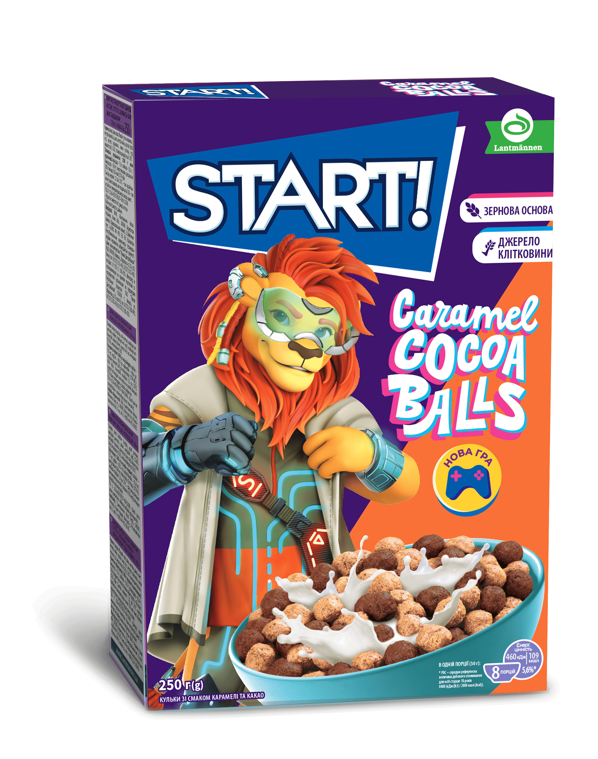 Кульки з какао та карамеллю START сухі сніданки 250 г